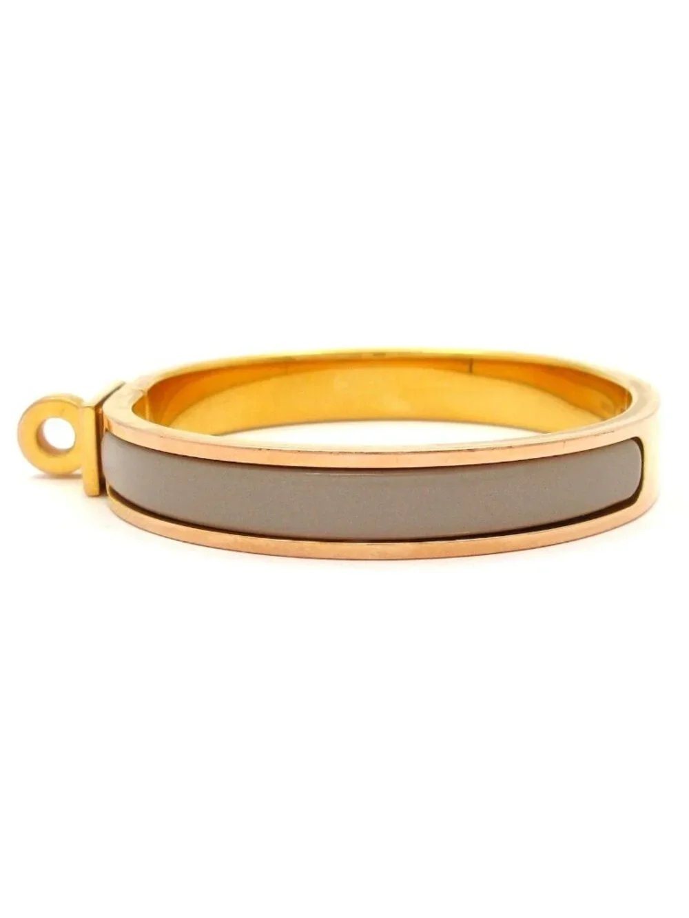 Hermes Bangle Mini Click Kelly Gold Gray Ju Bracelet